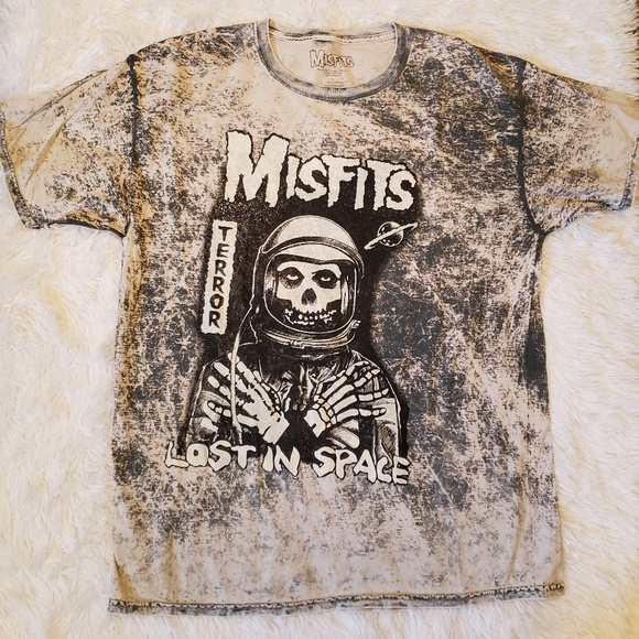 misfits Other - 🚀🚀MISFITS, LOST IN SPACE ACID WASH BAND TEE